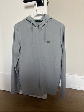 Travis Mathew Light Gray Zip Hoodie size Small